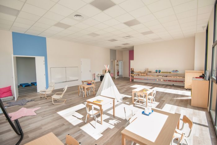 Aménagement école Montessori dans l'Isère